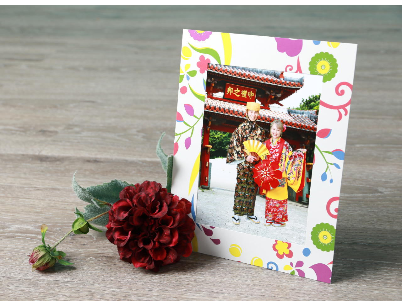 クロマキー合成の撮影背景もあります☆お店でお好きな背景をお選びください♪