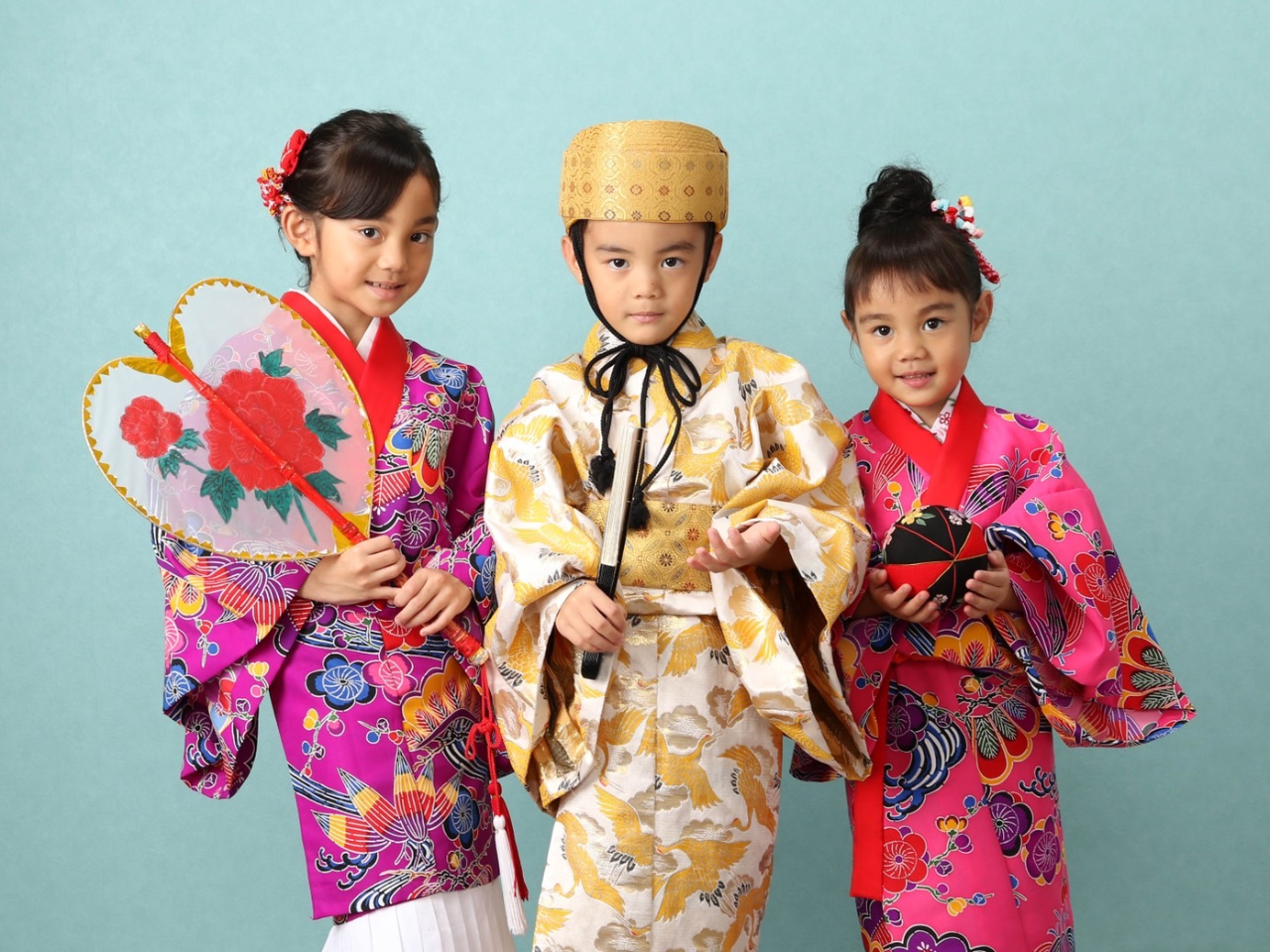 かわいいキッズ琉装もあります!
