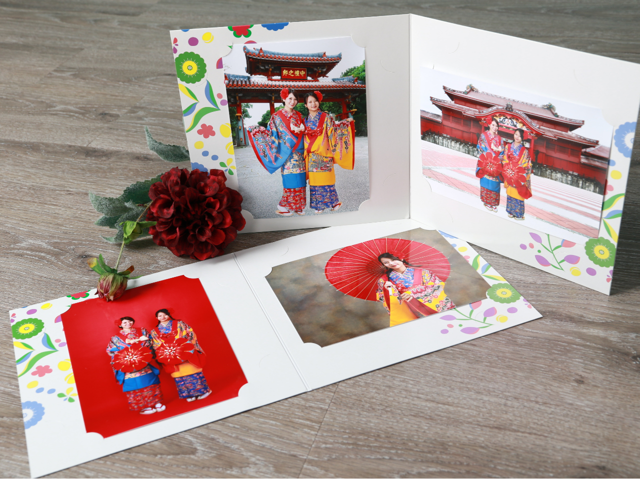 スタジオ写真2枚(スマホデータ付)が2セット!