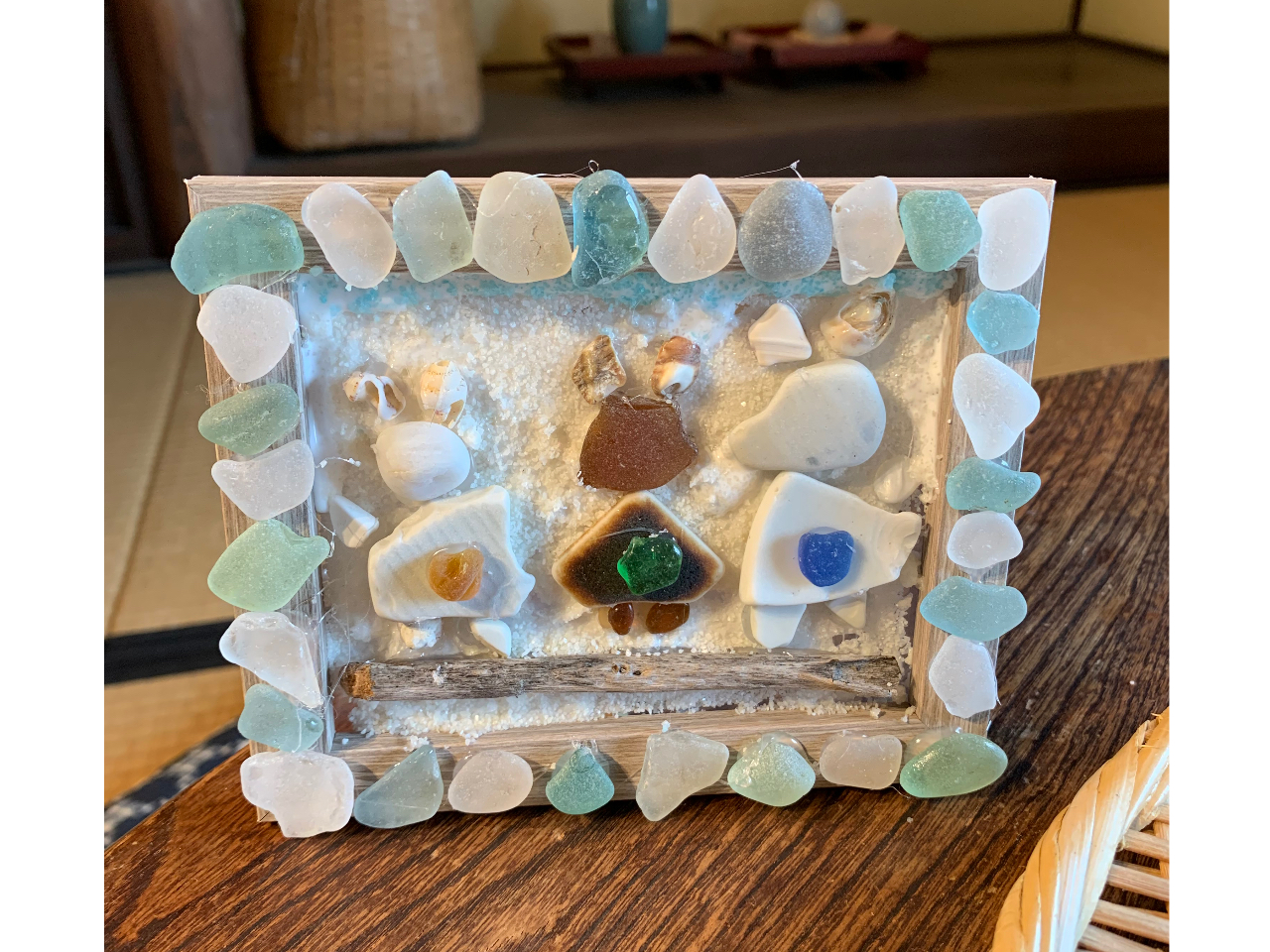 三重_鳥羽・シーグラスアート体験】鳥羽の海のシーグラスや貝殻を使っ