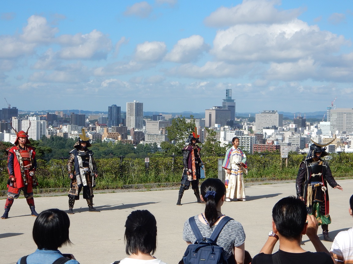 伊達武将隊の演舞