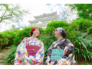 お気に入りの着物を着て小田原城をぶらり♪