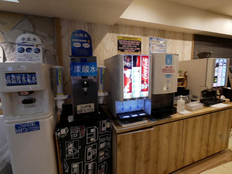 岩盤浴deカフェでご利用できるドリンクバー
