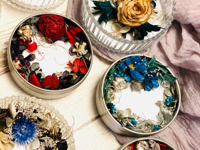 アロマ ドライフラワー好きの方必見 アロマストーンフラワー缶ワークショップ おうちサロン凛々 Riri じゃらん遊び体験 アロマ ドライフラワー好きの方必見 アロマストーンフラワー缶ワークショップ おうちサロン凛々 Riri じゃらん遊び体験