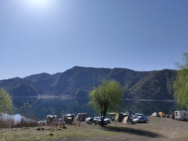 出艇場所の福住キャンプ場