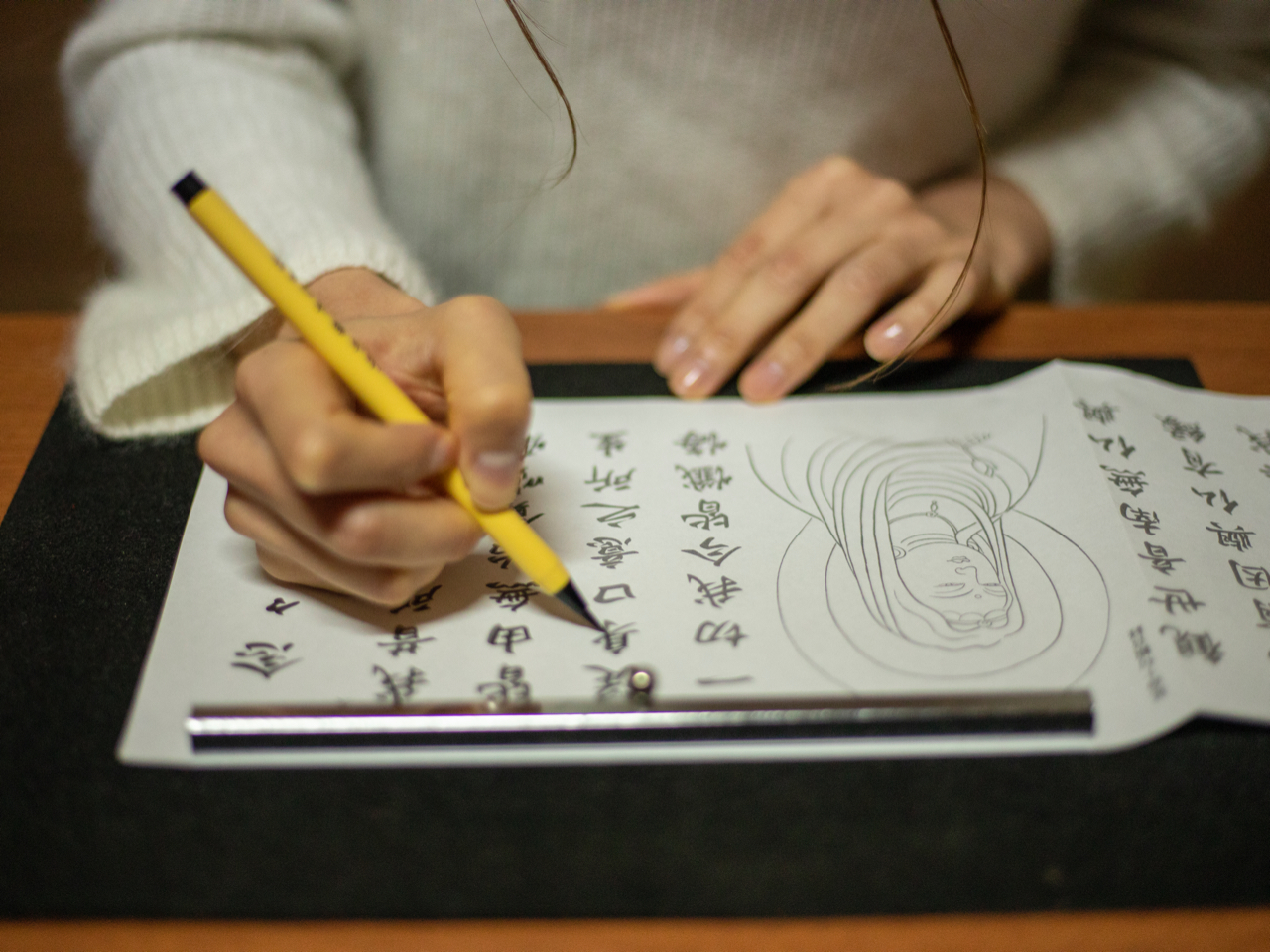 安来清水寺】写経体験／喧噪から離れて心を落ち着かせましょう