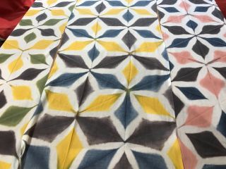 ベンガラ板締め絞り 伊勢木綿手ぬぐい