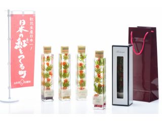 日本一の紅花産地「山形紅花」を使った当店オリジナルの紅花ハーバリウムを作りましょう!