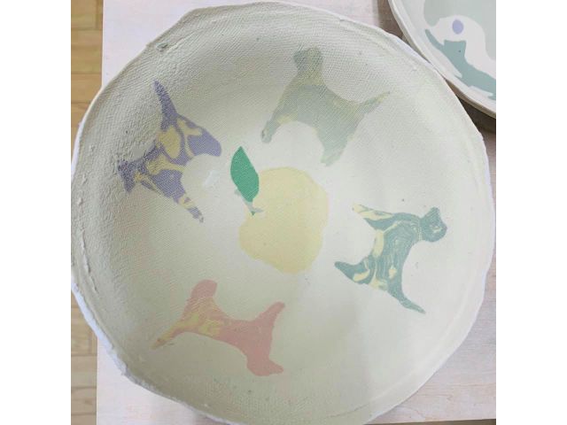 クッキー型のスタンプも使えるワークショップです