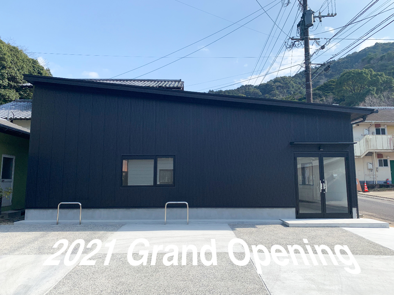 2021年にワークショップ工房が新しくオープン!併設している駐車場あり。