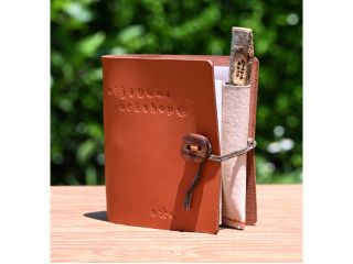 miniシステム手帳カバー、木の枝のえんぴつ、えんぴつホルダーの完成!!
