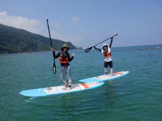 松江市古浦海水浴場でのスクールです