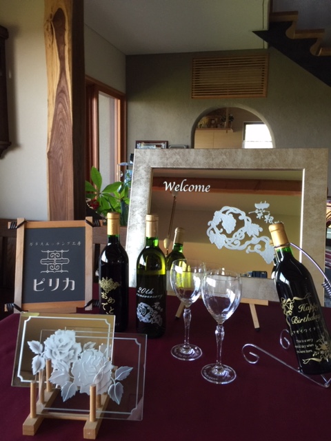 オリジナルグラスが作れる!グラス彫刻体験♪