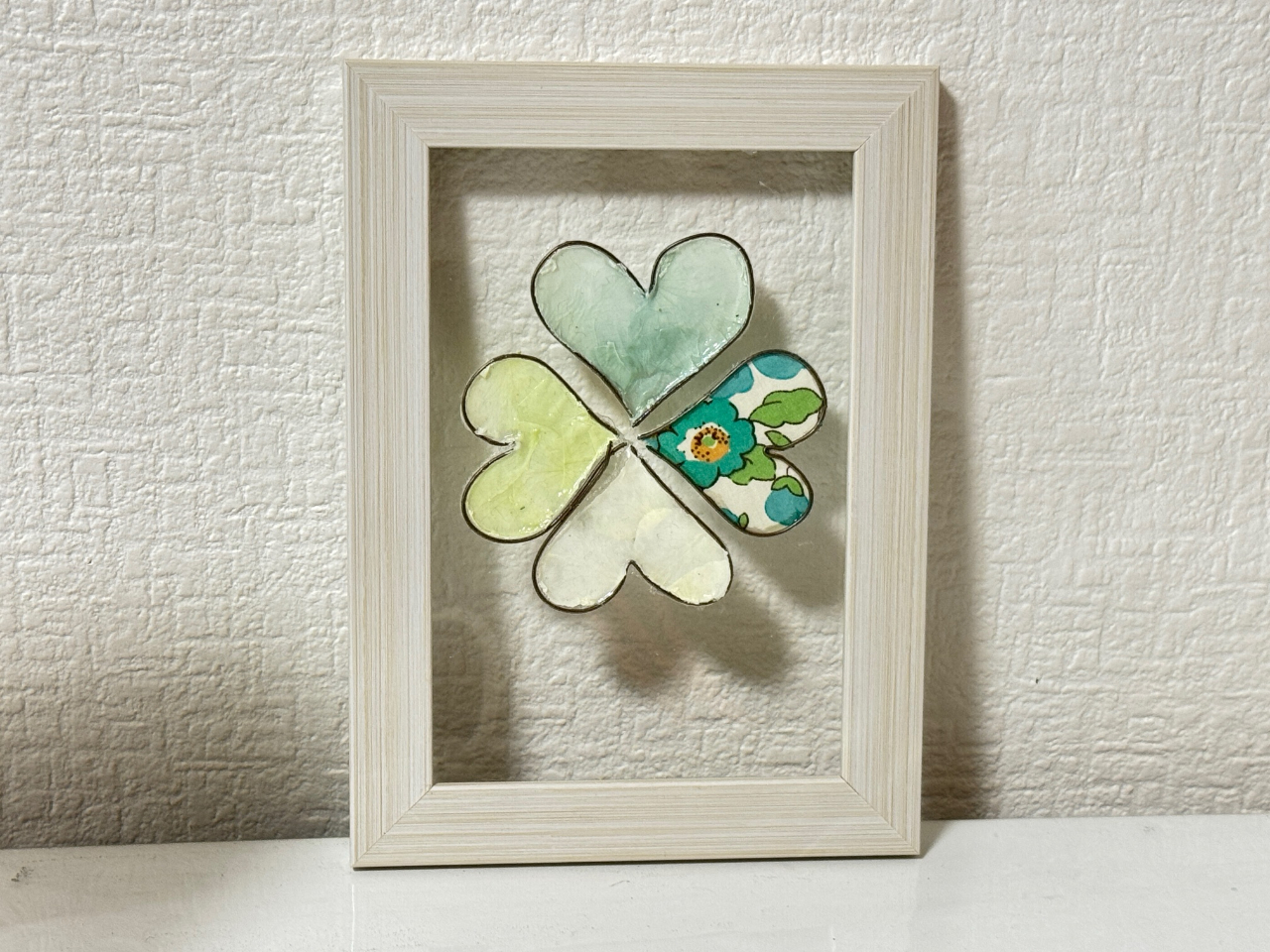 リバティープリント使用のクローバー/ステンドフラワー 縦