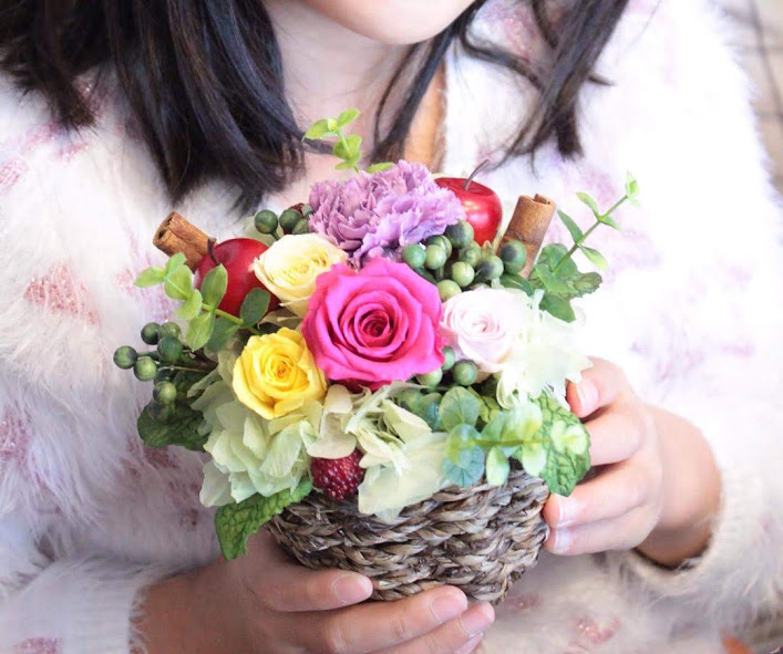 作品例。お子様でもママのヘルプがあれば簡単に作れます。ギフトにも◎