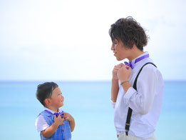 お子様づれでも安心して撮影できます。沖縄記念の1枚にいかがですか?そして、お世話係も1名付きます。