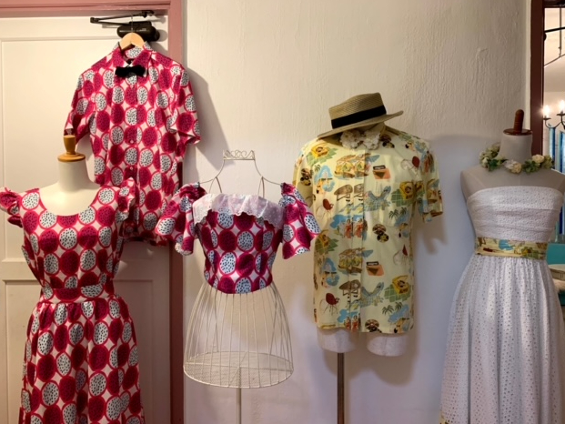 南国の果物、ドラゴンフルーツのお揃いのオリジナルのかりゆしウェアもご準備しております。