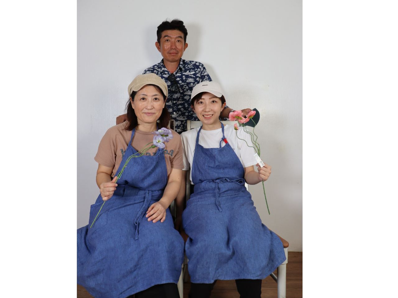 照れくさい家族写真もセルフフォトならカメラマンを気にすることなく撮影出来ます。