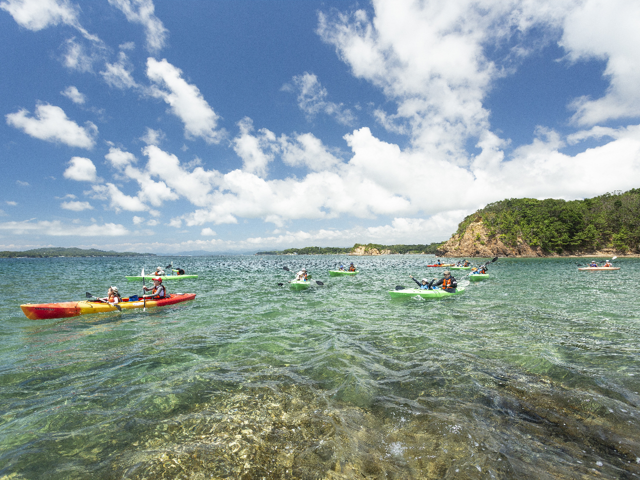 爽快!カヤックツアーで島巡り。