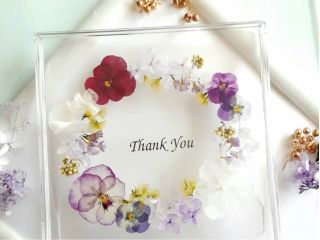 花材・文字など自由に選べます!ハーバリウムネームプレートを作りましょう♪