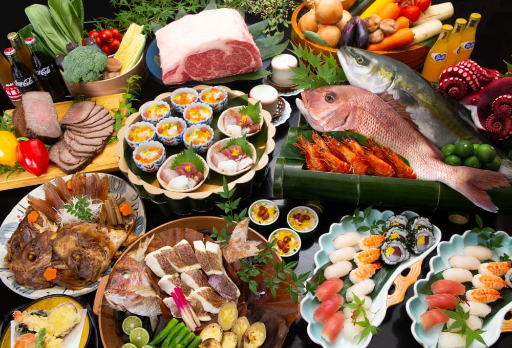 【ディナー】+大浴場利用もOK!鳴門の粋を楽しむ、食材の宝庫・徳島でバイキングは...