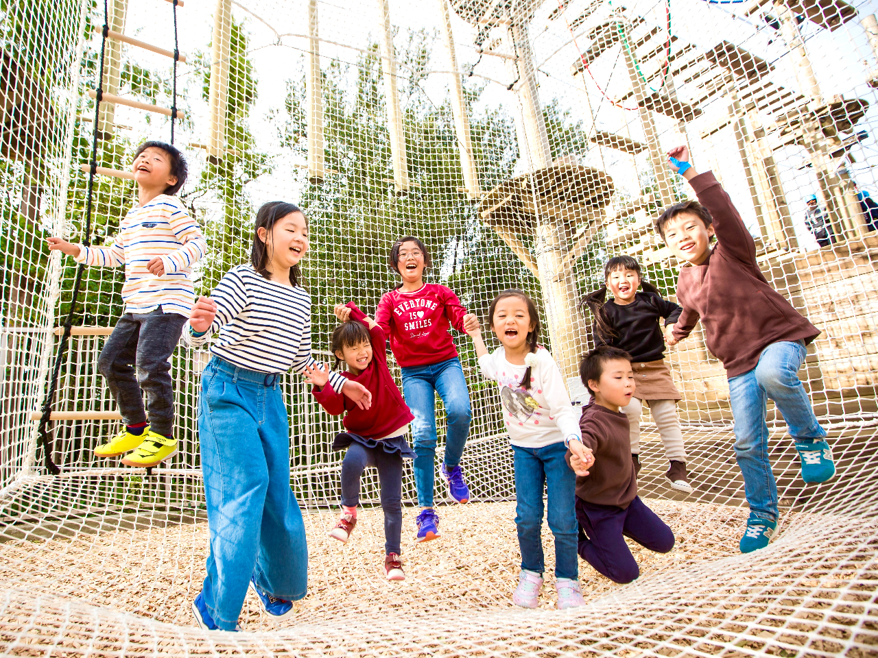 関西初上陸のネットで出来た新感覚ジャングルジムで思いっきり遊ぼう!