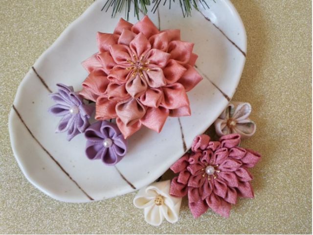 慣れてきたら、こんなかんざしも作れるようになるかも(>_<)