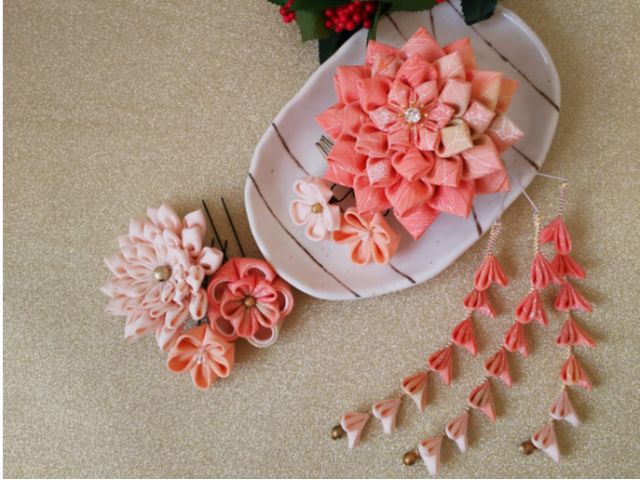 下がり付きのかんざし