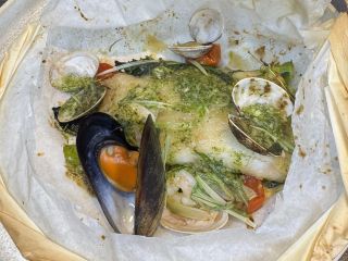 魚介のカルトッチョ 〜バジルの香り〜