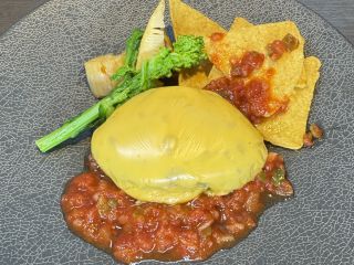 ダブルチーズハンバーグ 〜サルサソース〜