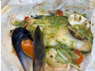 魚介のカルトッチョ 〜バジルの香り〜