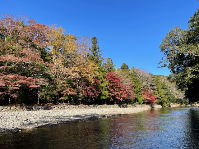 内宮の御手洗場 紅葉の季節