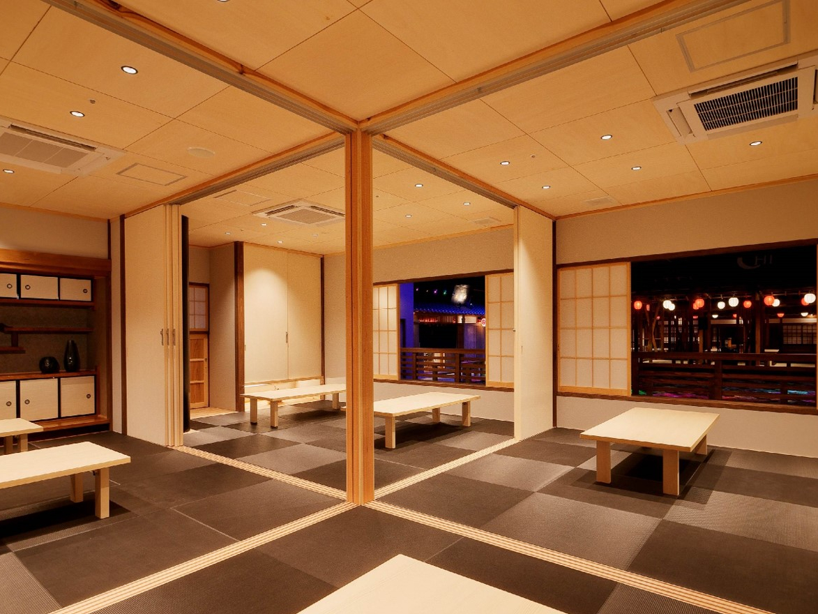 【密庵席】団体様の宴会や貸切もお受けいたします。(完全予約制、詳しくは湯楽城に直接お問い合わせください)
