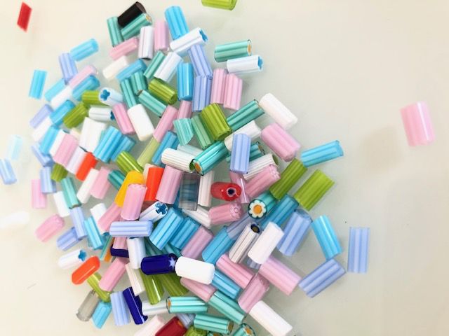 少し長めのミルフィオリで作ります