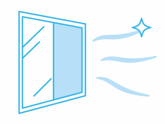 定期的に換気をしています。