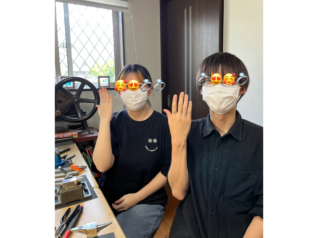 じゃらん限定カップル割プラン【浦安市手作り指輪体験】プチ彫金に挑戦!ペアのビーズ...