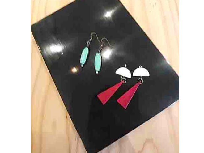 {ƂȂFXȓyޗIŃfUC삵܂B(B)͐ɃLLp[cȂǂ𑫂B(A)2̃p[cgݍB