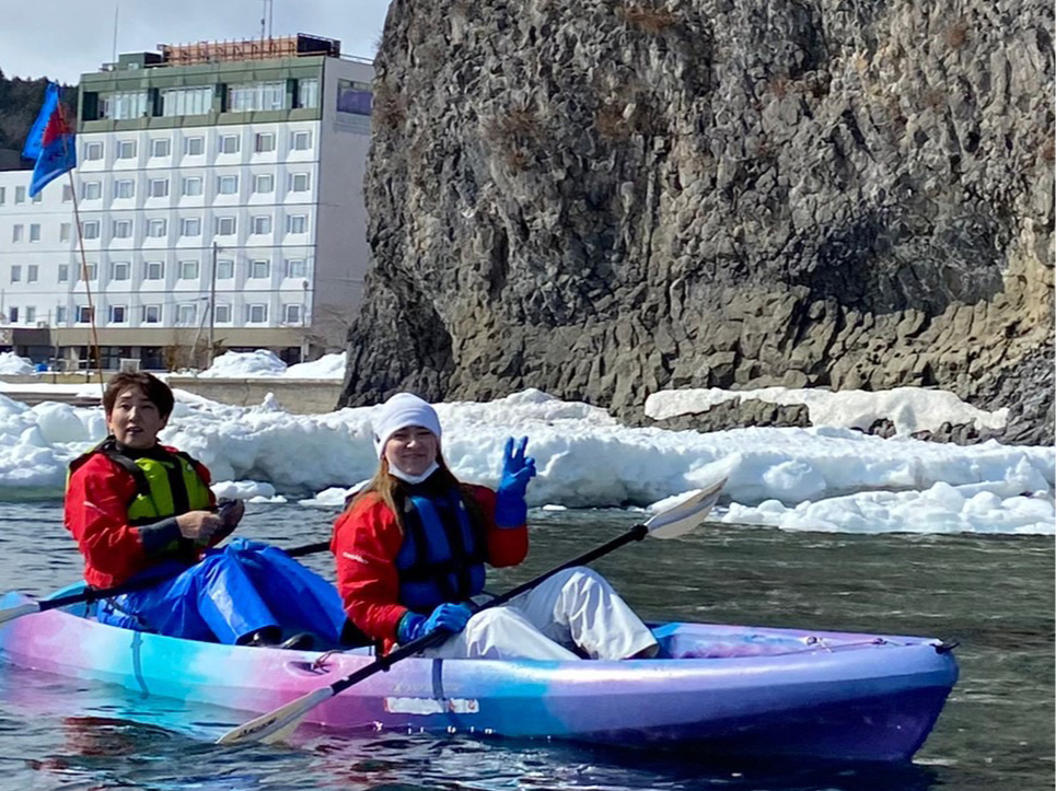 オホーツク海 流氷カヤック体験