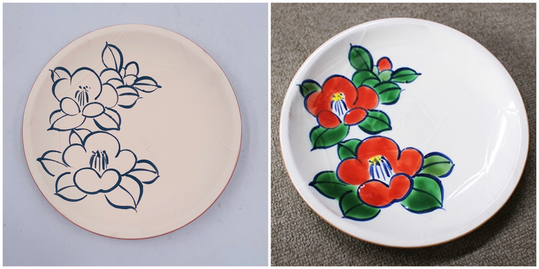 線描き後、色をぬって仕上げます!