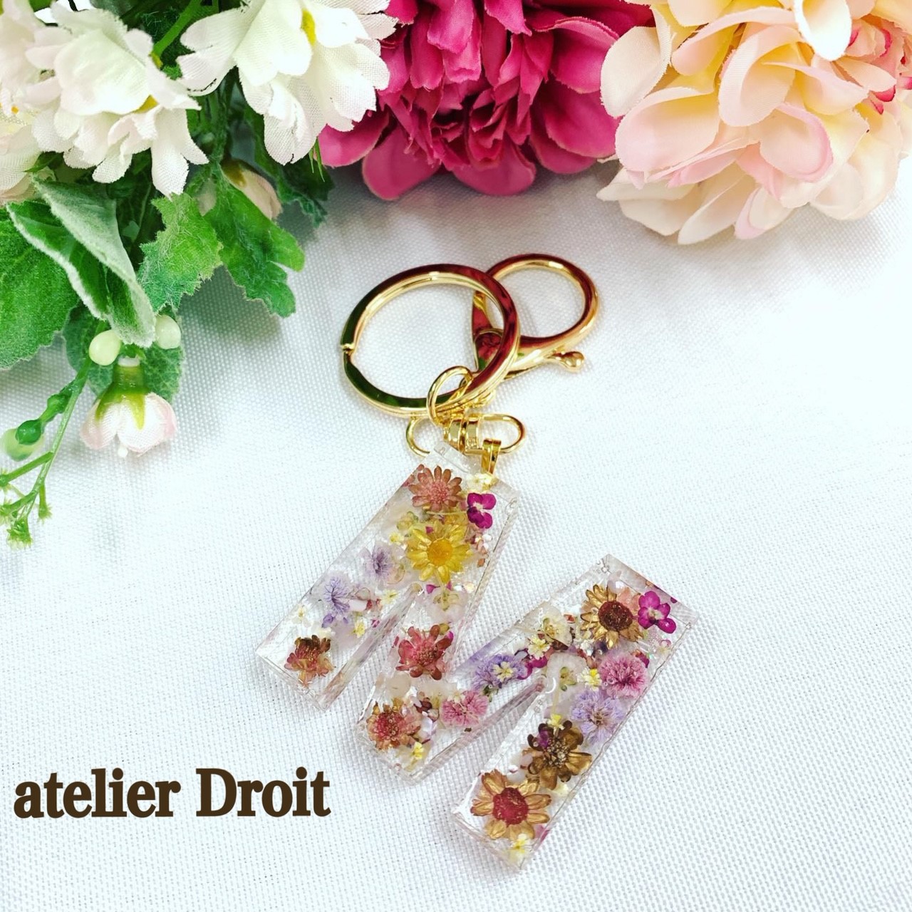 イニシャルチャームキーホルダー Atelier Droit じゃらん遊び体験