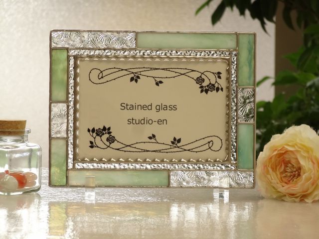 フォトフレーム ハガキサイズ ステンドグラス工房えん じゃらん遊び体験 フォトフレーム ハガキサイズ ステンドグラス工房えん じゃらん遊び体験