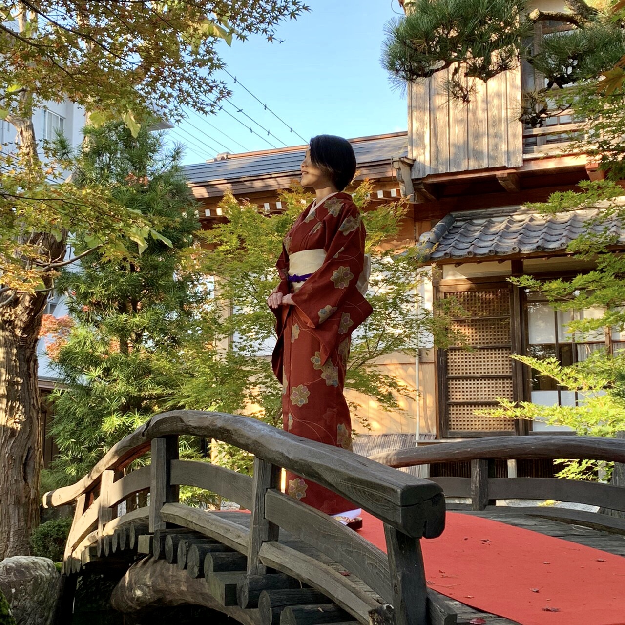 日本庭園で写真を撮れば、誰でもモデルさんのように!