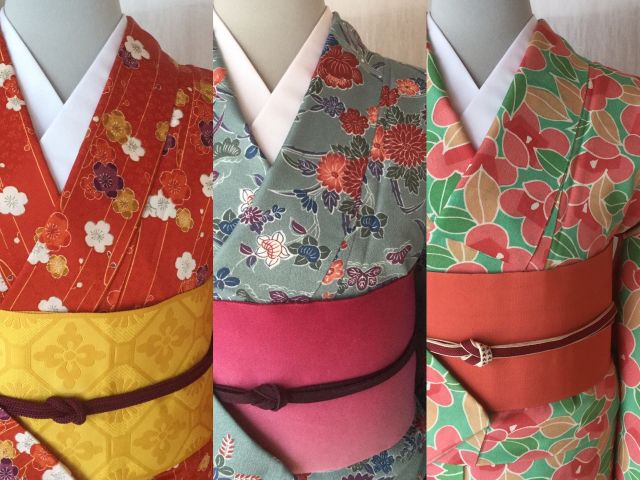 レンタル用 着物(10月〜5月)は100着以上の中から選べます。