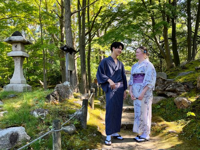 日本庭園で写真を撮れば、誰でもモデルさんのように!