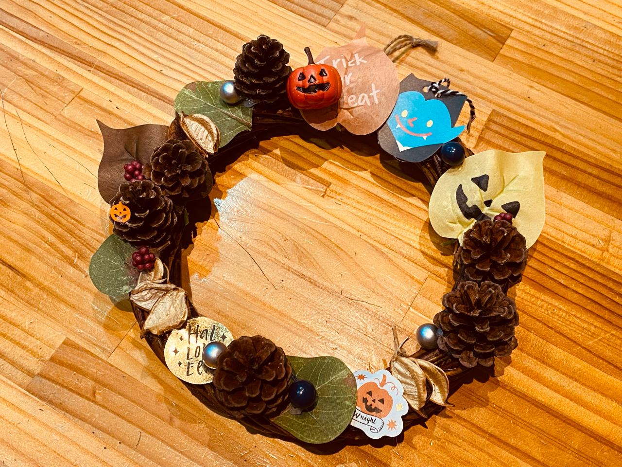 裏磐梯 ハロウィン期間限定プラン ハロウィンリース手作り体験 裏磐梯こっぱクラフト じゃらん遊び体験