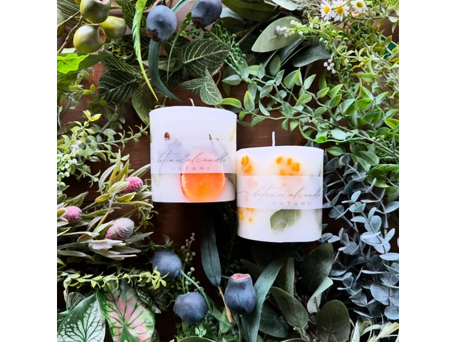 お好みの花々で作る『ボタニカルキャンドル』作り体験