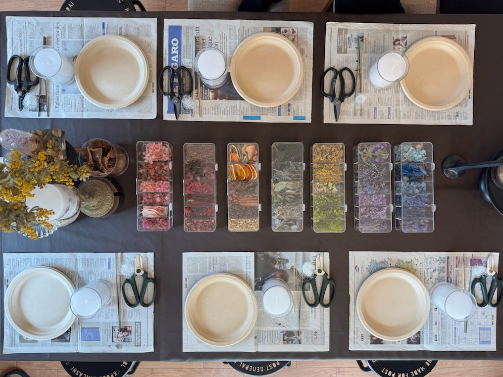 お好みのドライフラワーを選べます