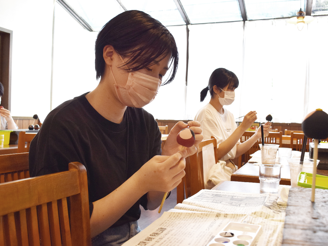 大内人形の絵付け体験 】【殿or姫 どちらか1つでも2つセットでも