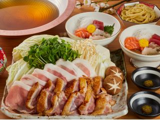 阿波尾鶏と霧島豚ロース鍋プラン