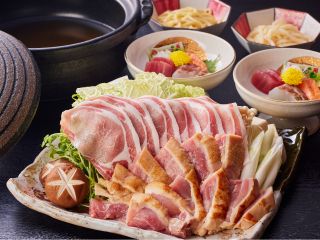 阿波尾鶏と霧島豚ロース鍋プラン
